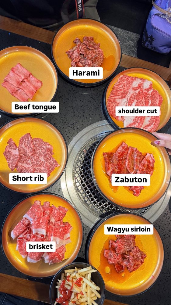 Ushiya Grill - Beautifully Plated Yakiniku Presentation